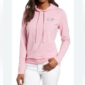 Vineyard Vines Edgartown Long Sleeve Hooded Pullover Light Pink Women’s XXS